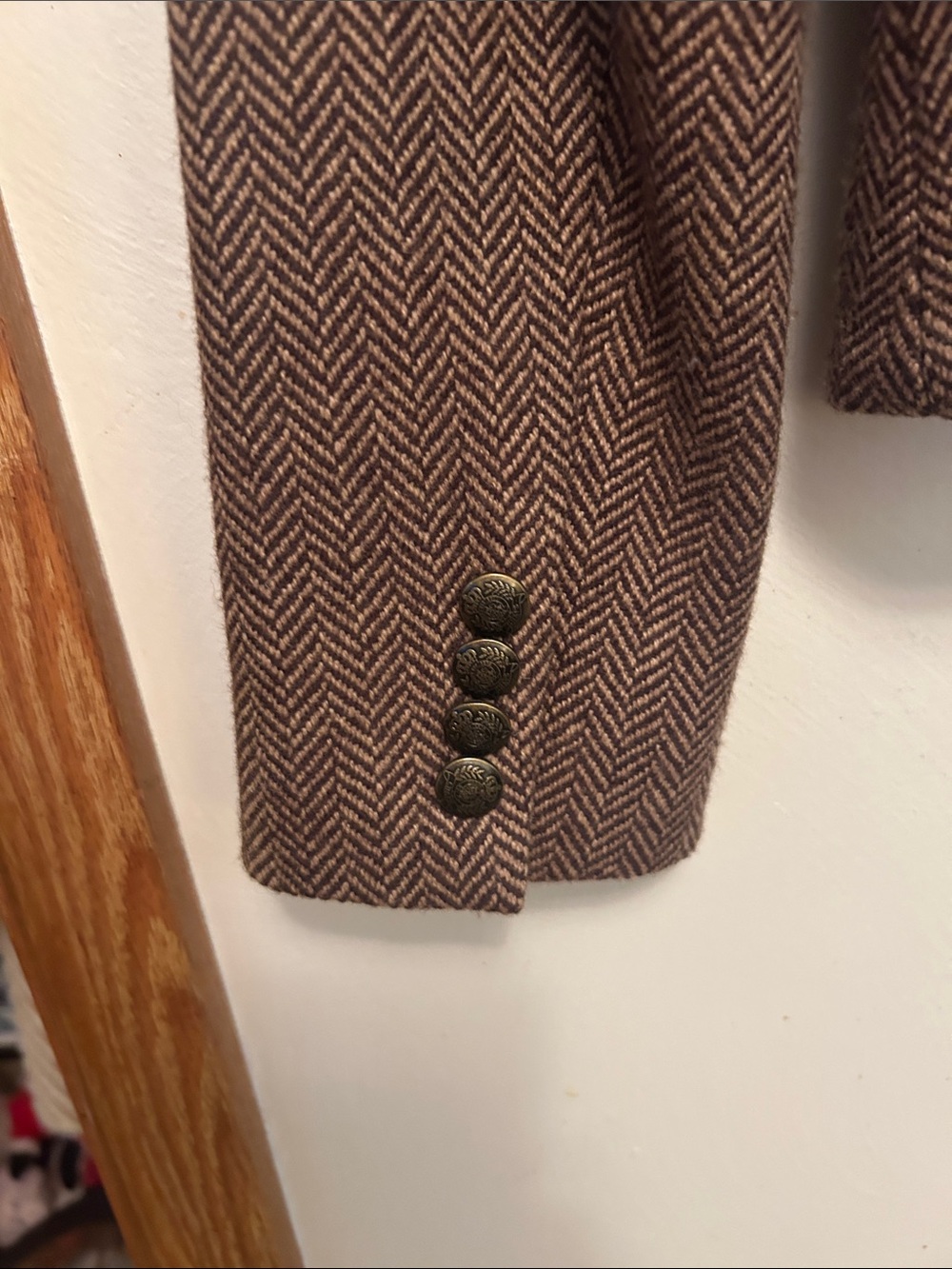 Chaps vintage classic tweed  wool blazer - Picture 5 of 5